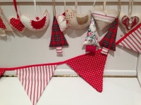 Tree decorations and bunting